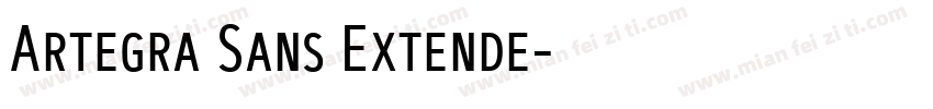 Artegra Sans Extende字体转换